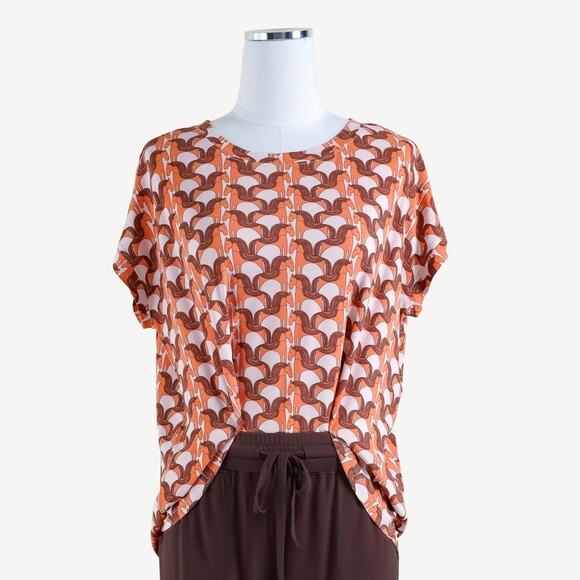 Kate Quinn Organics Tops - NEW Kate Quinn Women's Melon Trojan Horse Boxy Crop Top Tshirt Shirt XXL Bamboo